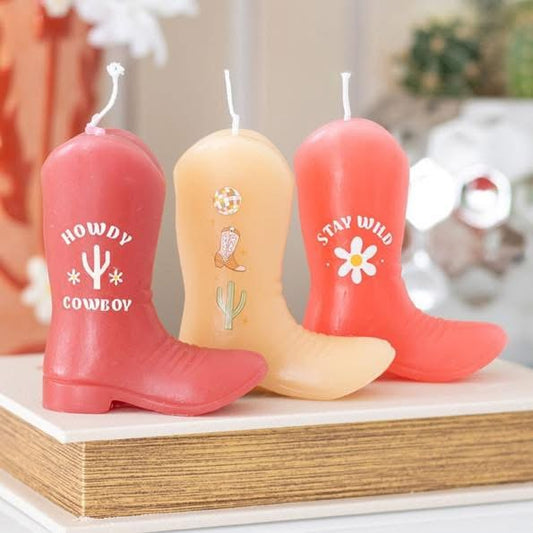 Retro Rodeo set of 3 candles
